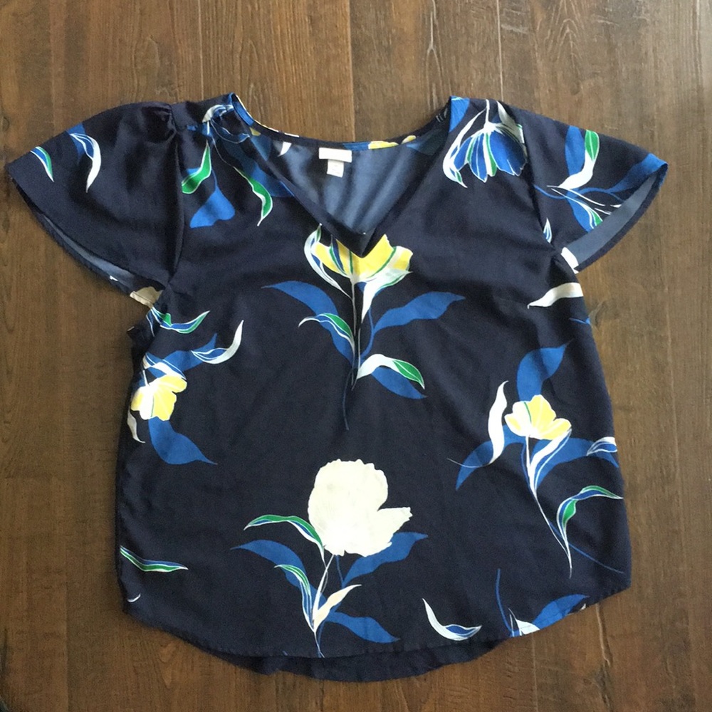 a new day floral blouse